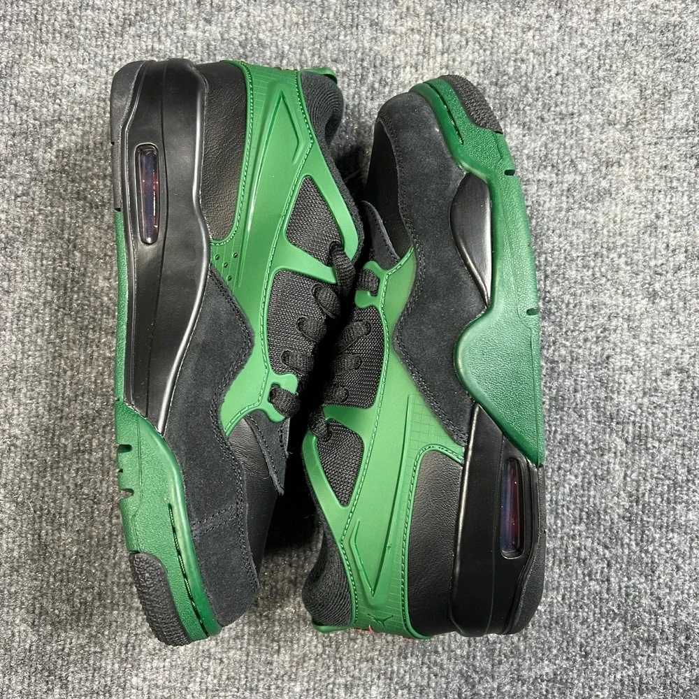 Jordan‎ 4 RM GS Boys 6.5Y Black Gorge Green Red Nike Basketball Shoes FQ7938-003